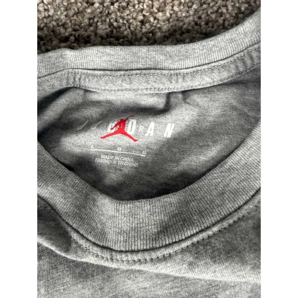 Jordan x PSG Paris Saint-Germain Mens Gray Graphic T-Shirt‎ Size Large Jumpman